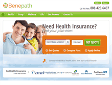 Tablet Screenshot of benepath.com